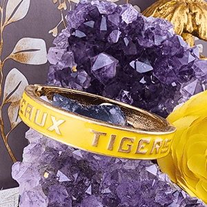 Geaux Tigers Enamel Hinge Bangle Bracelets Bracelets Canvas