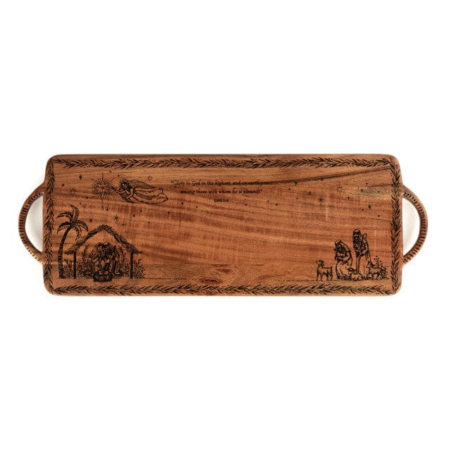 Glory to God Engraved Serving Board Decor Christian Brands