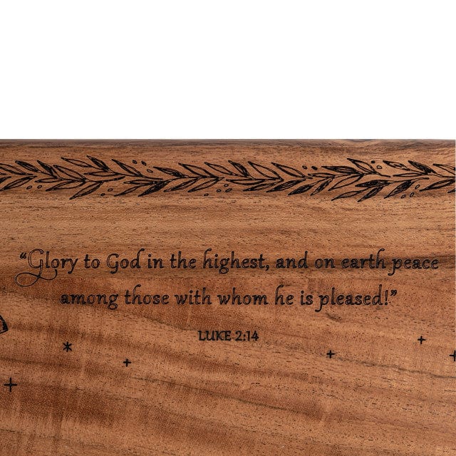 Glory to God Engraved Serving Board Decor Christian Brands