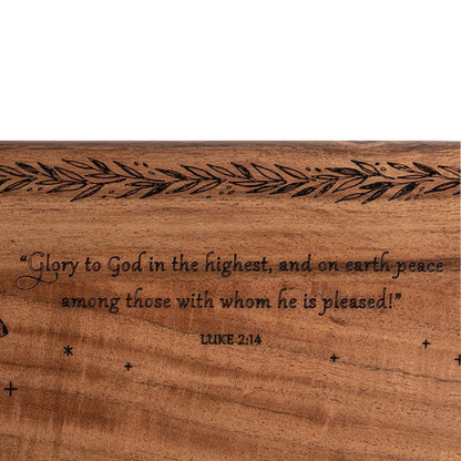 Glory to God Engraved Serving Board Decor Christian Brands
