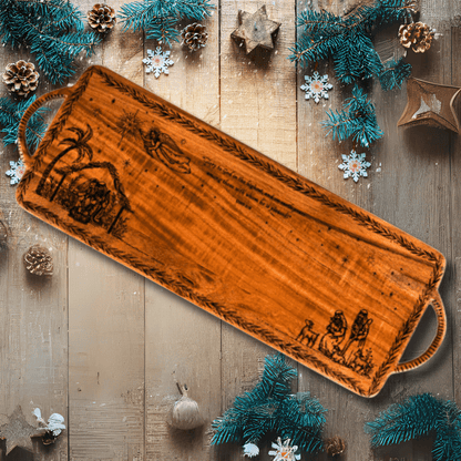 Glory to God Engraved Serving Board Decor Christian Brands