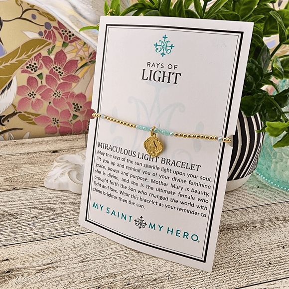 Gold Rays of Light Miraculous Light Bracelet Bracelet My Saint My Hero