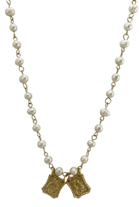 Gold Scapular Pearl Necklace Cypress Springs Gift Shop