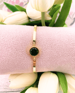Golden Jewel Bracelets Green Jewelry Jane Marie LLC