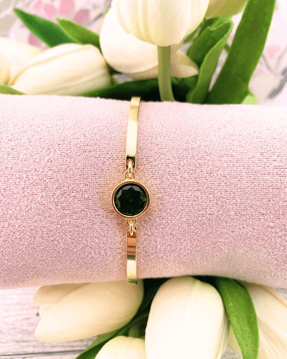 Golden Jewel Bracelets Green Jewelry Jane Marie LLC