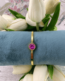 Golden Jewel Bracelets Hot Pink Jewelry Jane Marie LLC