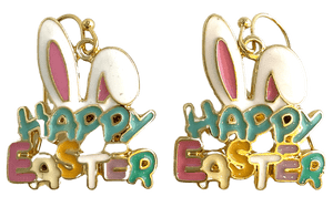 Happy Easter Bunny Earrings Earrings SM Style