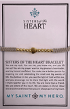 Heart Bracelet Tan and Gold Cypress Springs Gift Shop