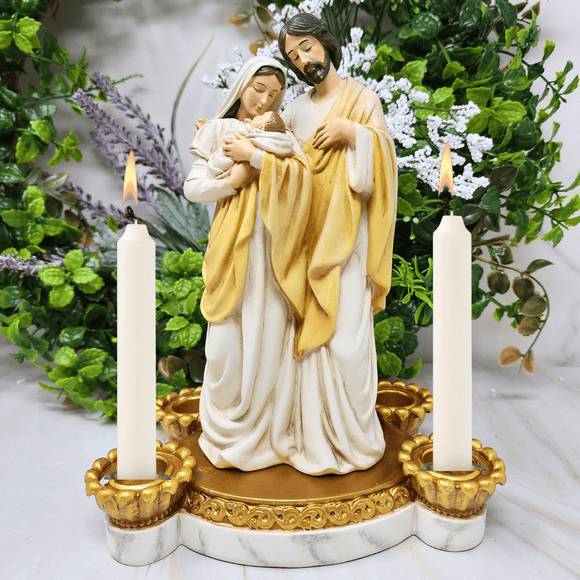 Holy Family Advent Candle Holder Christmas Decor Christian Brands