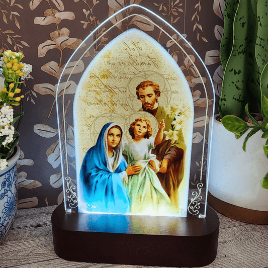 Holy Family Tabletop Acrylic Home Decor Roman