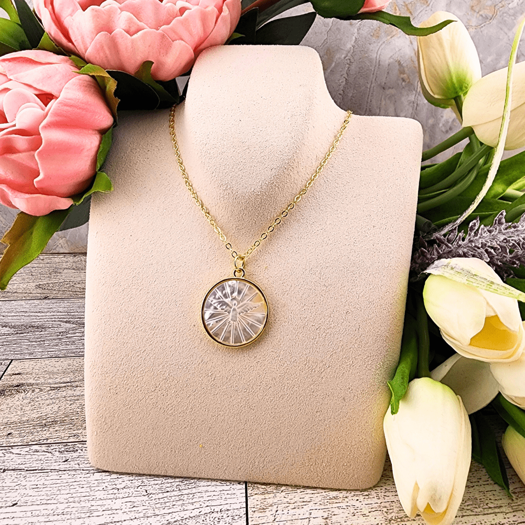 Sister Dulce Gift Shop. Catholic Store, Religious Store,  Catholic Jewelry, Religious Jewelry, Holy Spirit Pendant Necklace