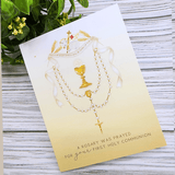 I Said a Rosary for You Prayer Cards First Holy Communion Rosaries Novena Cards