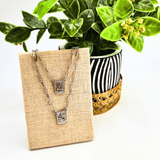 Inifinity Scapular Necklace Silver Necklace Roman