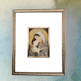 Jeweled Artwork - Sacred Treasures Mary Hugging Jesus - 11 x 14 Art Sacred Treasures