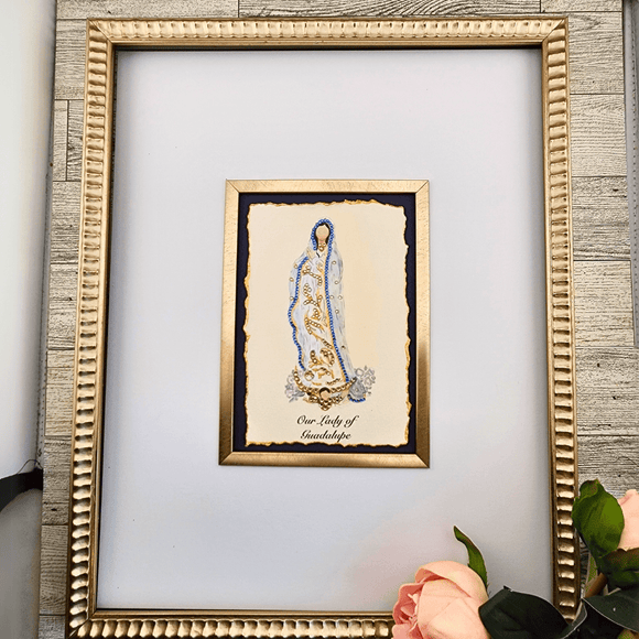 Jeweled Artwork - Sacred Treasures Our Lady of Guadalupe - 11x14 Art Sacred Treasures