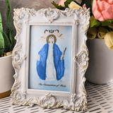 Jeweled Artwork - Sacred Treasures The Coronation of Mary - 6 x 8 Art Sacred Treasures
