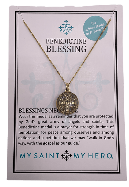 Sister Dulce Gift Shop, Catholic Store, Religious Store, Catholic Necklace, Religious Necklace, St. Benedict Necklace