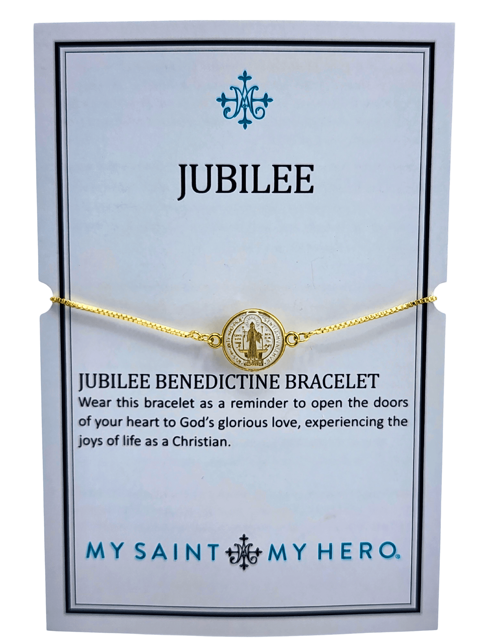 Sister Dulce Gift Shop, Catholic Store, Religious Store, Catholic Bracelet, Religious Bracelet, St. Benedict Bracelet