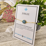 Jubilee St. Benedict Bracelet Gold/Blue Bracelet My Saint My Hero