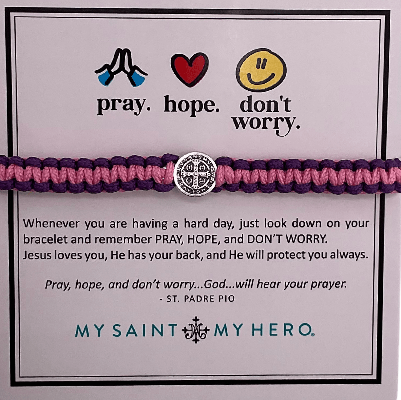 Kid st Benedict bracelet, Sister Dulce Gift Shop, Catholic store, religious store, st. Benedict, Catholic kids