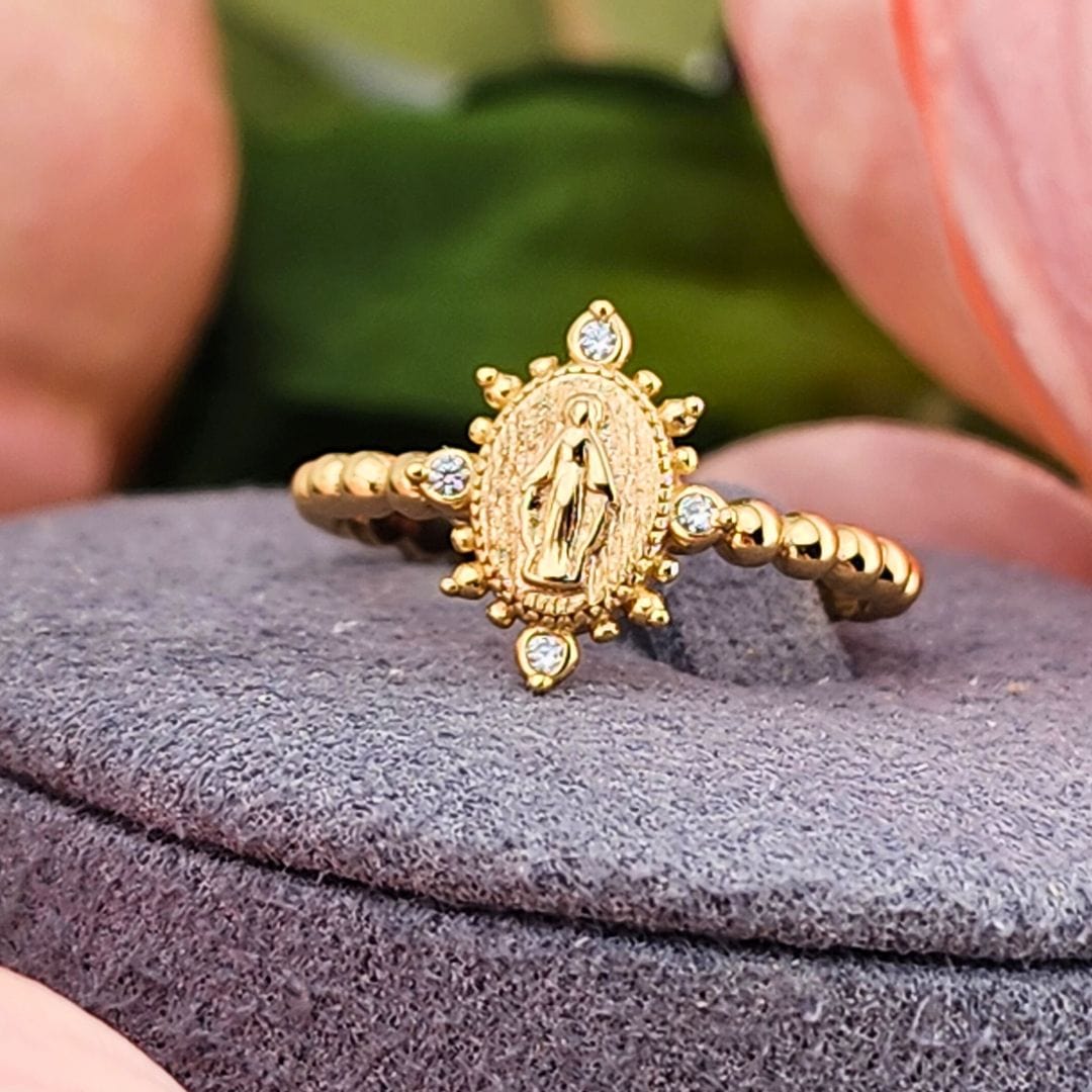Sister Dulce Gift Shop, Catholic Store, Religious Store, Catholic Jewelry, Religious Jewelry, Catholic Ring, Religious Ring, Our Lady of Lourdes Ring