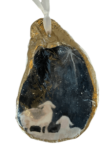 Lamb Nativity Oyster Shell Ornament Oyster Parker Madison