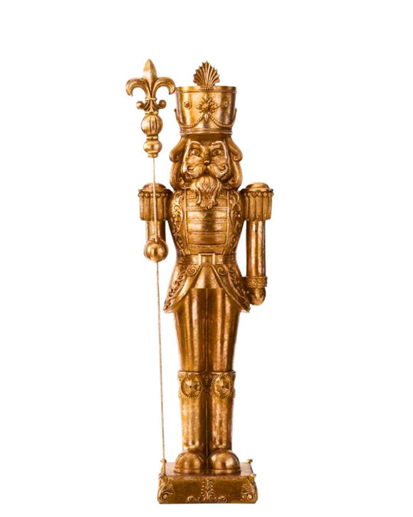 Large Gold Nutcracker Christmas K&K Interiors