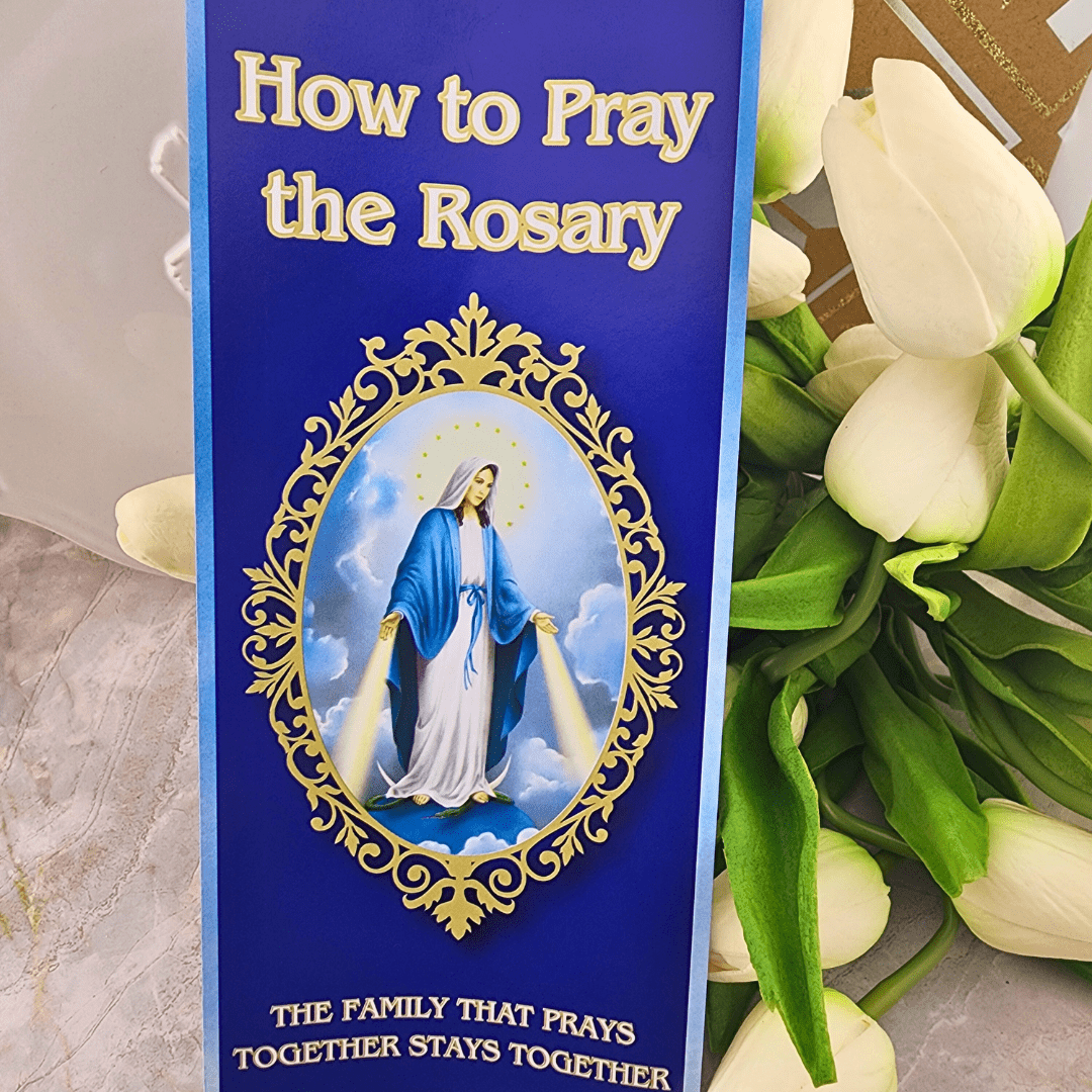 Large Print How to Pray the Rosary Pamplet Rosary Autom