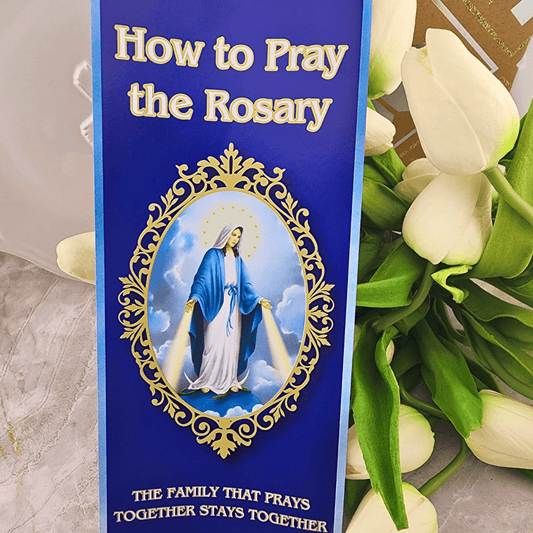Large Print How to Pray the Rosary Pamplet Rosary Autom
