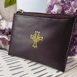 Leather Rosary Cases Brown Rosary Pouch Chritian Brands