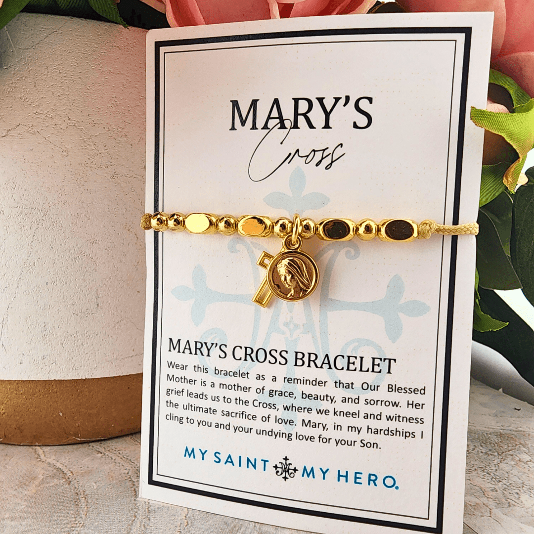 Little Saints Bracelets Mary's Cross Bracelet My Saint My Hero