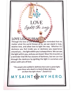 Sister Dulce Gift Shop, Catholic Store, Religious Store, Love Lights the Way Bracelet, Catholic Jewelry, Religious Jewelry