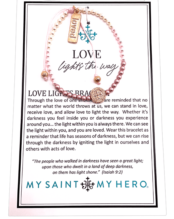 Sister Dulce Gift Shop, Catholic Store, Religious Store, Love Lights the Way Bracelet, Catholic Jewelry, Religious Jewelry