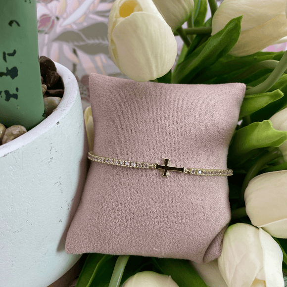 Sister Dulce Gift Shop. Catholic Store, Religious Store,  Catholic Jewelry, Religious Jewelry, Cross Tennis Bracelet