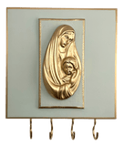 Madonna and Child Rosary Hanger Rosary Art by Dene
