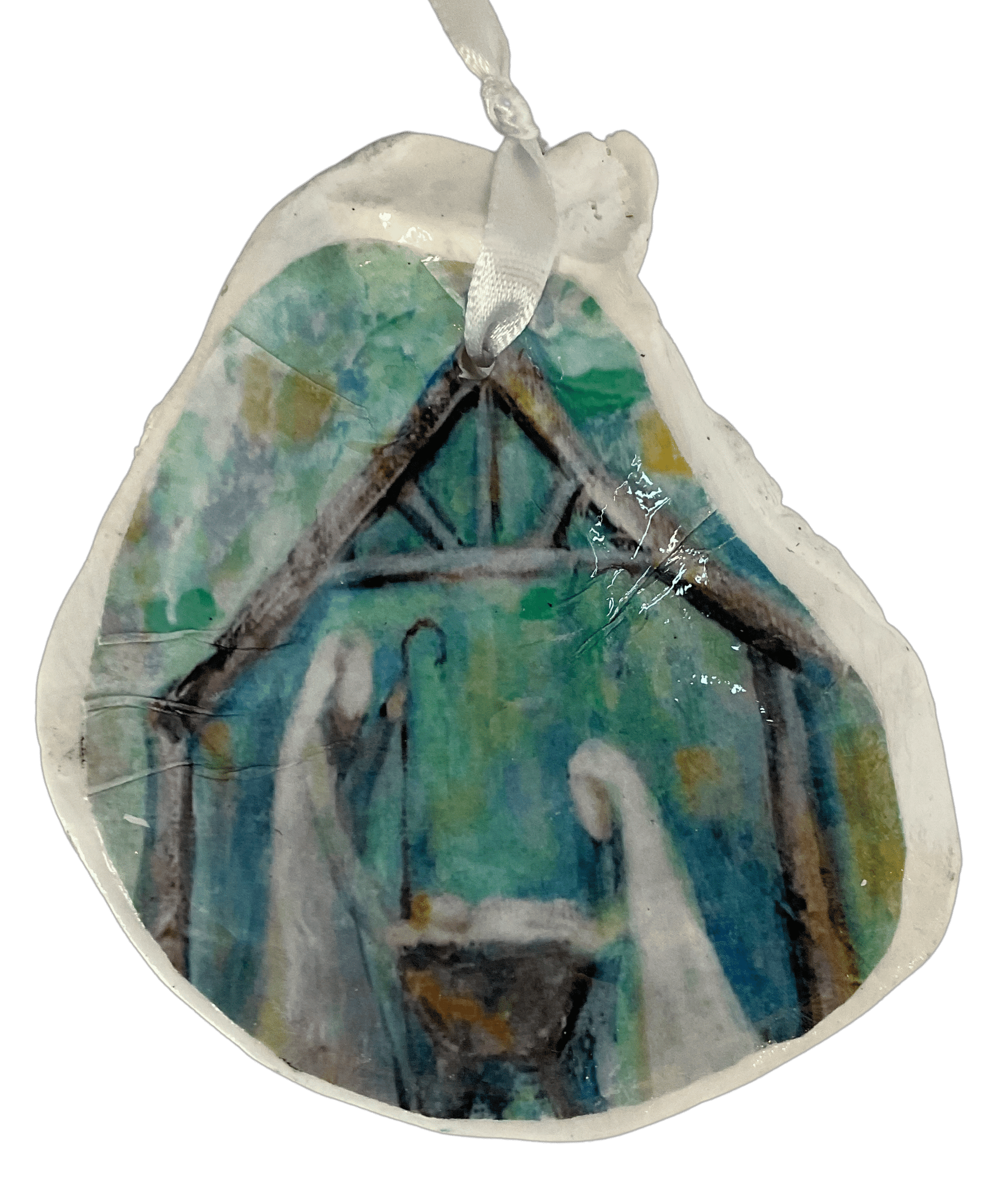 Sister Dulce Gift Shop, Catholic Store, Religious Store,  Nativity Oyster Ornament