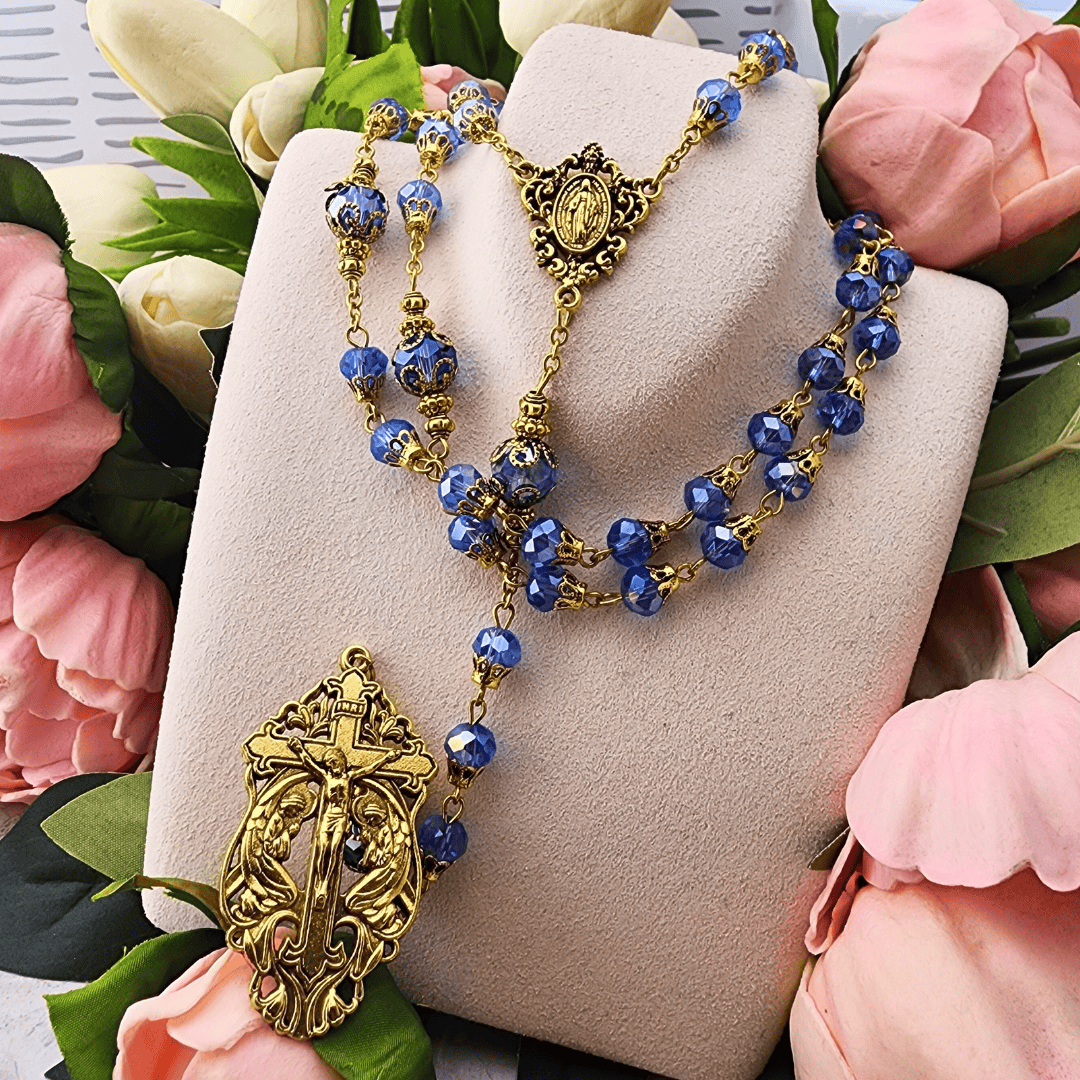 Mary of Angels Rosary Topaz Rosary Christian Brands