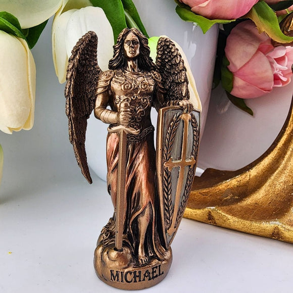 Mini St. Michael Of Justice Statue Unicorn Studio Inc