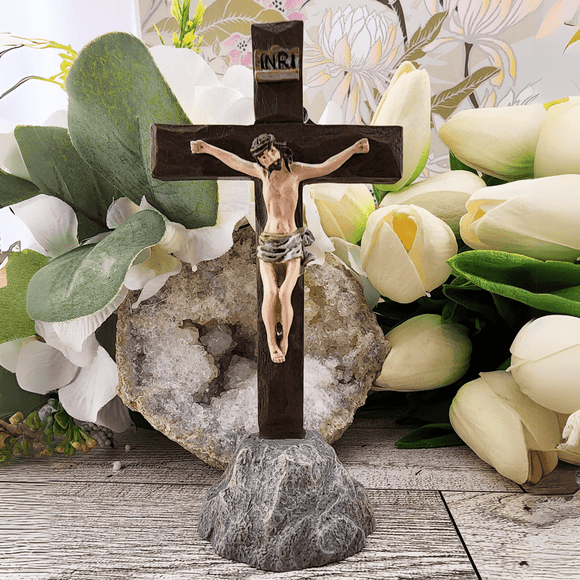 Mini Tabletop Crucifix Crucifix Roman