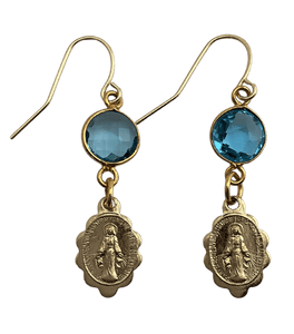 Sister Dulce Gift Shop, Catholic Store, Catholic Jewelry, Catholic Earrings, Miraculous Medal Earrings