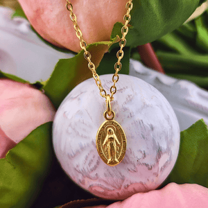 Miraculous Medal Necklace Necklace Weisinger Designs