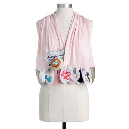 Mommy and Me Activity Scarf - Faith or Noah's Ark Pink Demdaco