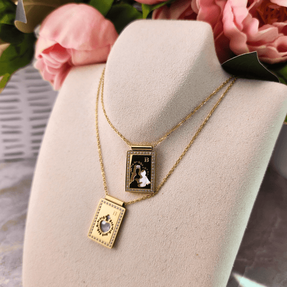Mother Of Pearl Scapular Necklace Jewelry Ibiza Passion