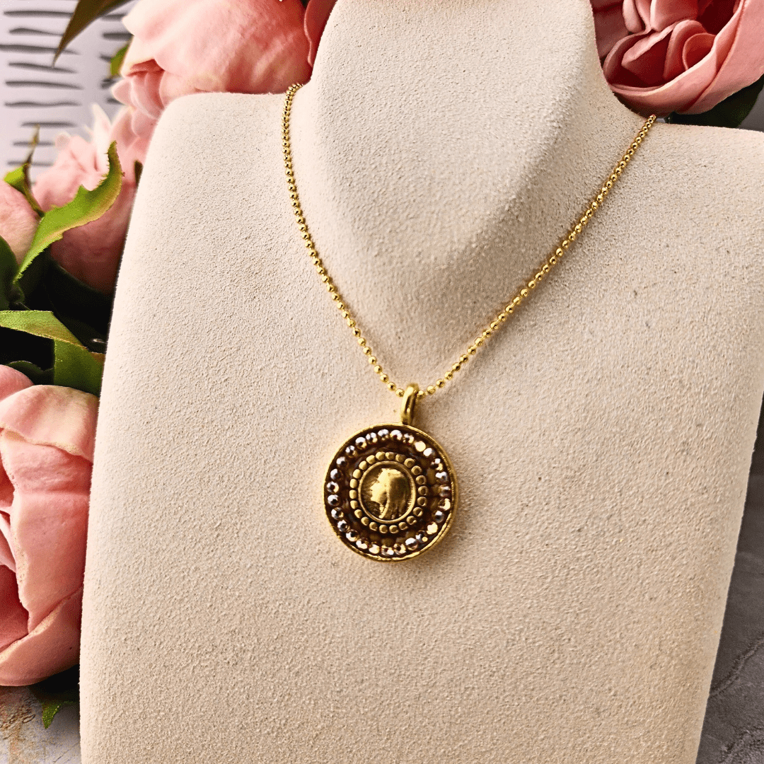 Mustard Seed Profile of Mary Necklace Necklace Mustard Seed Jewelry