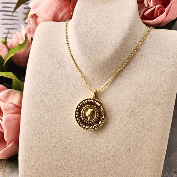 Mustard Seed Profile of Mary Necklace Necklace Mustard Seed Jewelry
