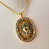 Mustard Seed Statement Sacred Heart Necklace Jewelry Mustard Seed Jewelry