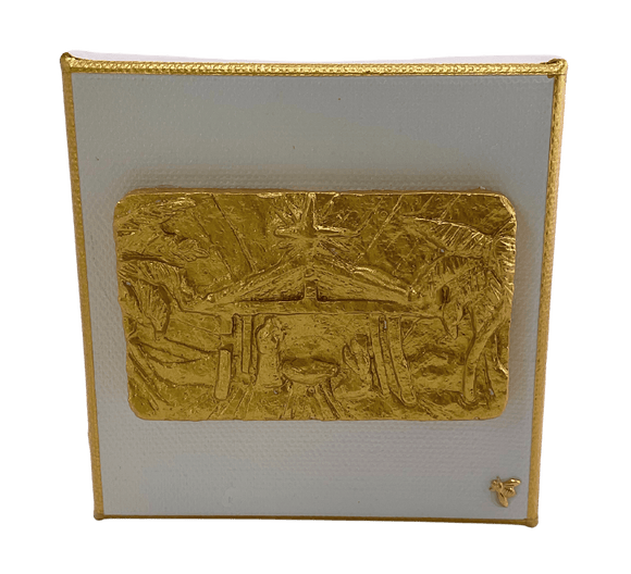 Nativity Canvas 4x4 Art Bee Gilded