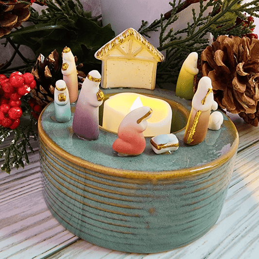 Sister Dulce Gift Shop. Catholic Store, Religious Store, Catholic Christmas, Religious Christmas, Nativity Tea Light Holder