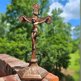 Ornate Crucifix on Stand Crucifix Unicorn Studio Inc