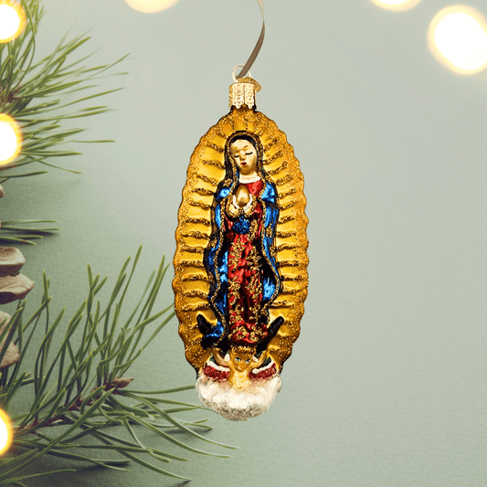 Sister dulce gift shop, catholic gift shop, religious gift shop, vintage christmas, Our Lady of Guadalupe Ornament Christmas Decor, Catholic Christmas Ornament, Religious Christmas Ornament
